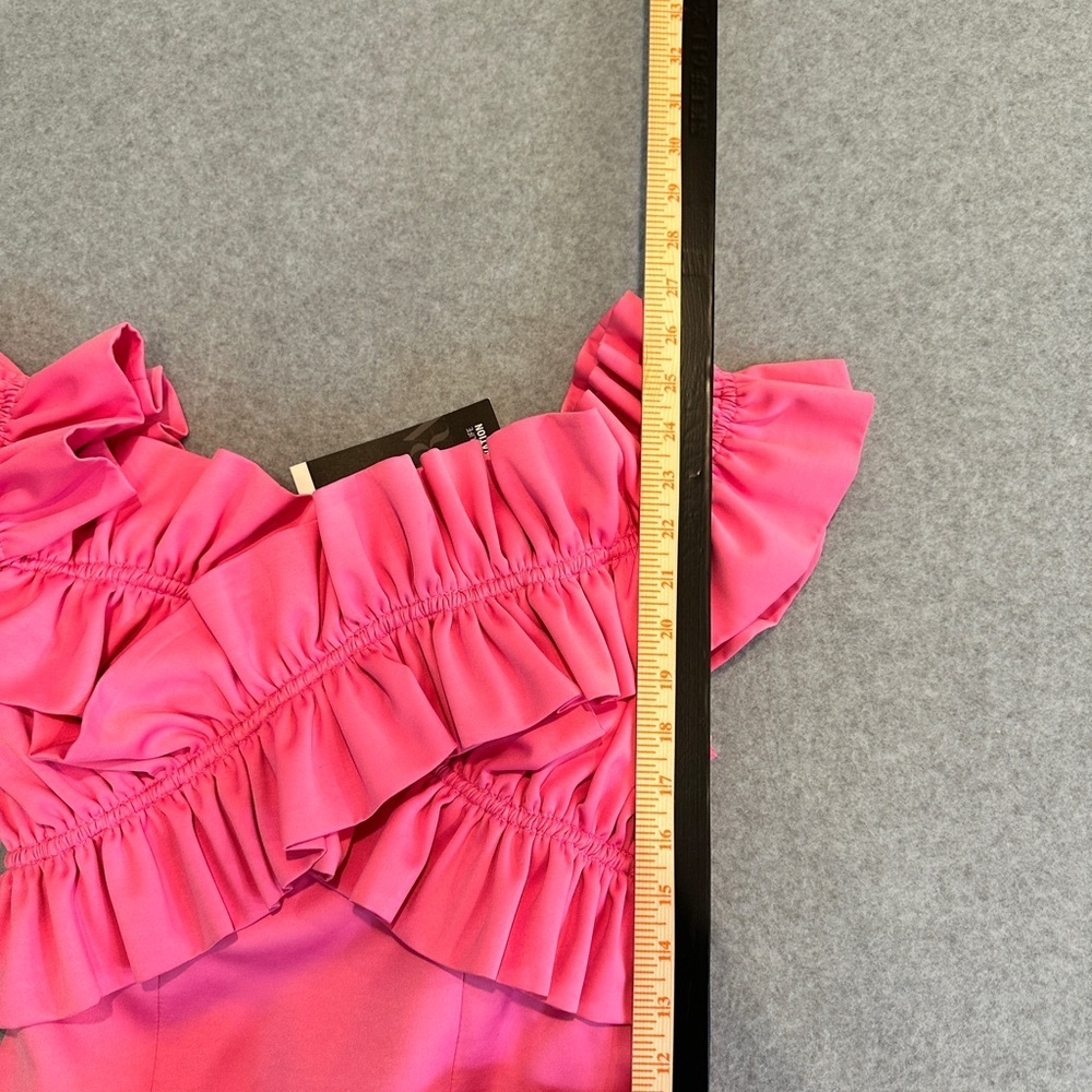 Zara Pink Ruffle Mini Dress - Picture 8 of 9